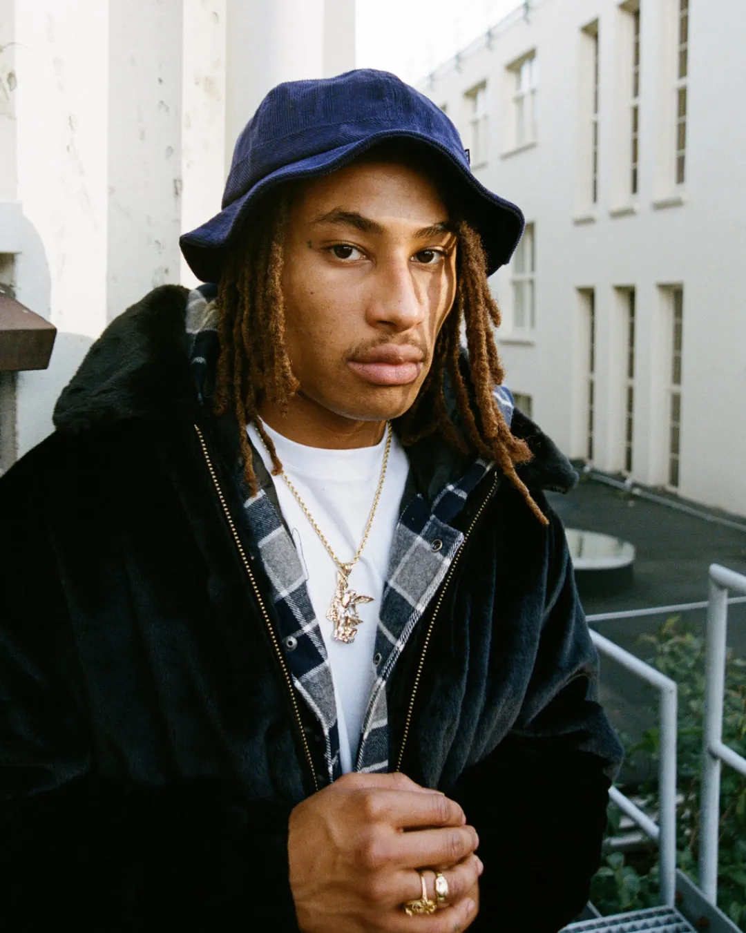 * Patta Corduroy Bell Hat (Evening Blue)