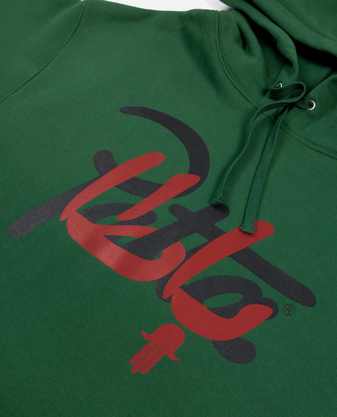 * Patta X Andy Wahloo (Hassan Hajjaj) Script Logo Boxy Hooded Sweater (E